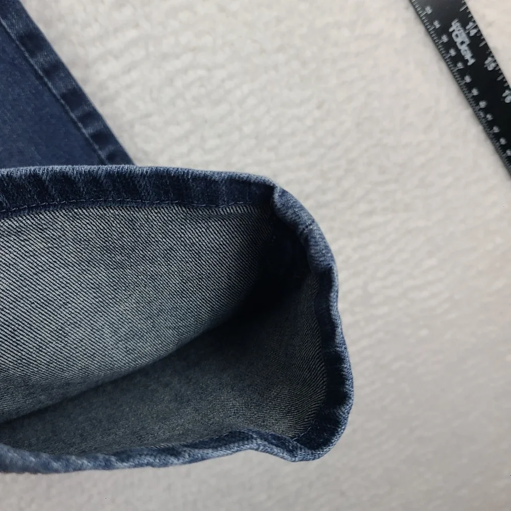 Fidelity Jeans Men 34x28 Blue Slim Straight Jimmy KRUSH Medium Wash Denim HEMMED